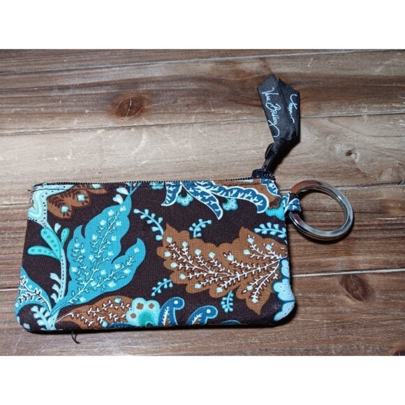 Vera Bradley Java Blue I.D. Coin Purse Travel Small Packable - Picture 8 of 9